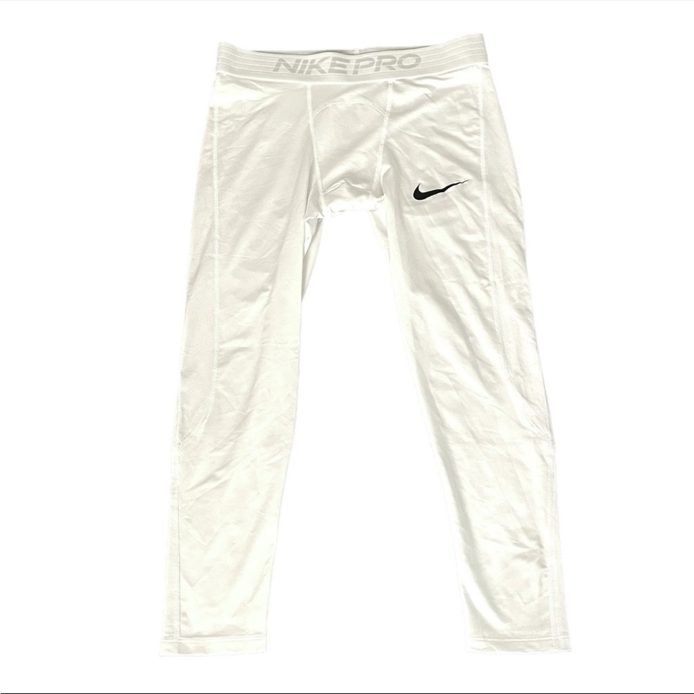 Nike Pro Dri-FIT White Men’s Compression Tights Size L